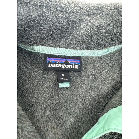 Patagonia Re-Tool Snap-T Fleece Pullover Sweater Gray Teal Women's Medium grey - Picture 4 of 6